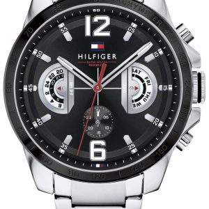 Tommy Hilfiger Herrklocka 1791472 Svart/Stål Ø46 mm