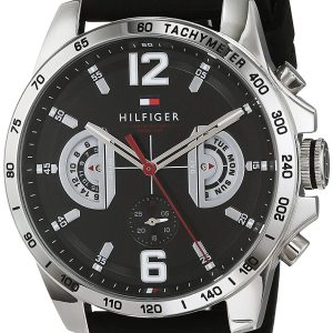 Tommy Hilfiger Herrklocka 1791473 Svart/Gummi Ø46 mm