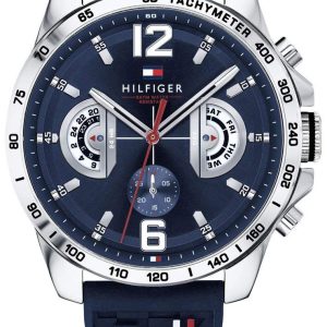 Tommy Hilfiger Herrklocka 1791476 Blå/Gummi Ø46 mm