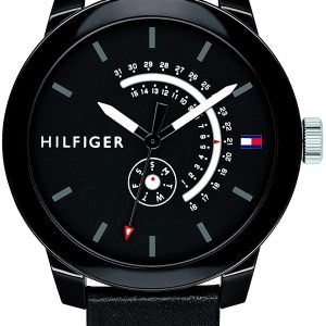 Tommy Hilfiger Herrklocka 1791479 Svart/Läder Ø44 mm