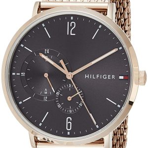 Tommy Hilfiger Herrklocka 1791506 Mörkgrå/Roséguldstonat stål