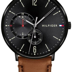 Tommy Hilfiger Herrklocka 1791510 Svart/Läder Ø40 mm