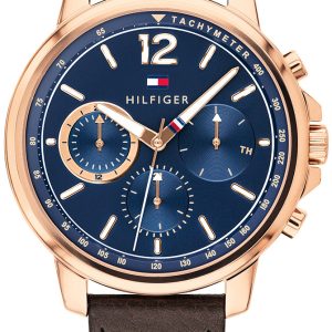 Tommy Hilfiger Herrklocka 1791532 Blå/Läder Ø46 mm