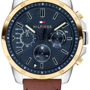 Tommy Hilfiger Herrklocka 1791561 Blå/Läder Ø48 mm