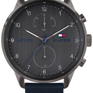 Tommy Hilfiger Herrklocka 1791578 Chase Grå/Läder Ø44 mm