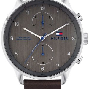 Tommy Hilfiger Herrklocka 1791579 Chase Grå/Läder Ø44 mm