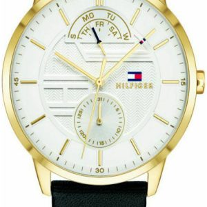 Tommy Hilfiger Herrklocka 1791606 Vit/Läder Ø44 mm