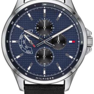 Tommy Hilfiger Herrklocka 1791616 Blå/Läder Ø44 mm