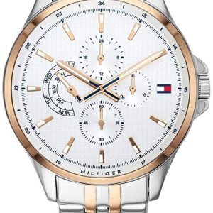 Tommy Hilfiger Herrklocka 1791617 Vit/Roséguldstonat stål Ø44 mm