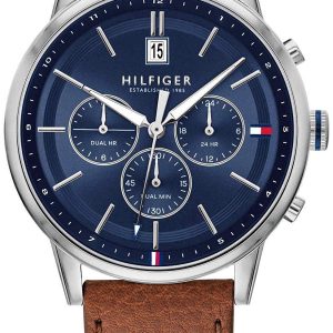 Tommy Hilfiger Herrklocka 1791629 Blå/Läder Ø44 mm