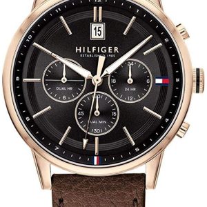 Tommy Hilfiger Herrklocka 1791631 Svart/Läder Ø44 mm