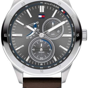 Tommy Hilfiger Herrklocka 1791637 Grå/Läder Ø44 mm