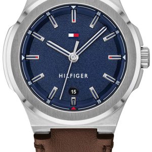 Tommy Hilfiger Herrklocka 1791645 Blå/Läder Ø44 mm