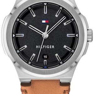 Tommy Hilfiger Herrklocka 1791650 Svart/Läder Ø39 mm