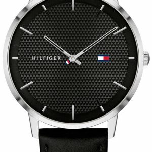 Tommy Hilfiger Herrklocka 1791651 Svart/Läder Ø41 mm