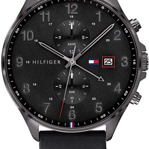 Tommy Hilfiger Herrklocka 1791711 Svart/Läder Ø44 mm