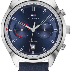 Tommy Hilfiger Herrklocka 1791728 Bennett Blå/Läder Ø45 mm