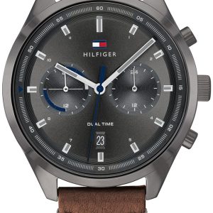 Tommy Hilfiger Herrklocka 1791730 Bennett Grå/Läder Ø44 mm