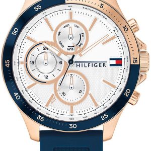 Tommy Hilfiger Herrklocka 1791778 Vit/Gummi Ø46 mm