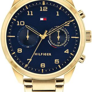 Tommy Hilfiger Herrklocka 1791783 Blå/Gulguldtonat stål Ø44 mm