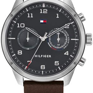 Tommy Hilfiger Herrklocka 1791785 Dressed Up Grå/Läder Ø44 mm