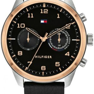 Tommy Hilfiger Herrklocka 1791786 Patrick Svart/Läder Ø44 mm