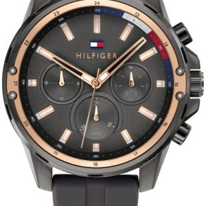 Tommy Hilfiger Herrklocka 1791792 Mason Grå/Gummi Ø45 mm