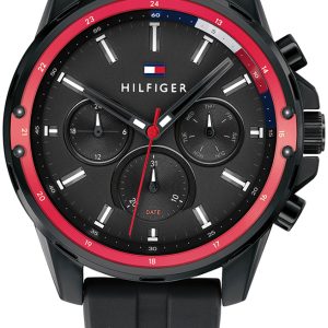 Tommy Hilfiger Herrklocka 1791793 Mason Svart/Gummi Ø45 mm