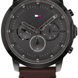 Tommy Hilfiger Herrklocka 1791799 Dressed Up Grå/Läder Ø46 mm