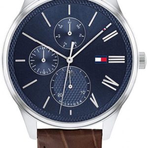 Tommy Hilfiger Herrklocka 1791847 Damon Blå/Läder Ø44 mm