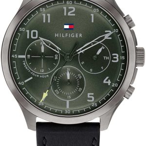 Tommy Hilfiger Herrklocka 1791856 Asher Grön/Läder Ø44 mm