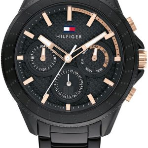 Tommy Hilfiger Herrklocka 1791858 Aiden Svart/Stål Ø45 mm