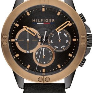 Tommy Hilfiger Herrklocka 1791893 Harley Svart/Läder Ø46 mm