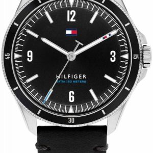 Tommy Hilfiger Herrklocka 1791904 Maverick Svart/Läder Ø43 mm