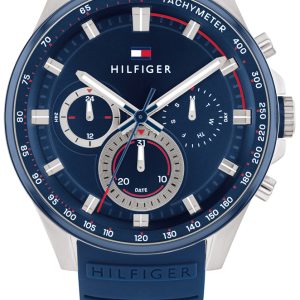 Tommy Hilfiger Herrklocka 1791970 Max Blå/Gummi Ø45 mm