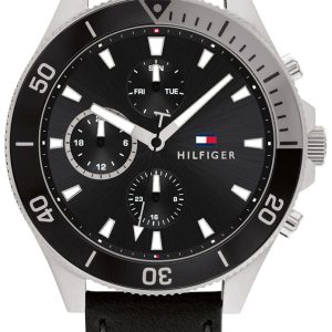 Tommy Hilfiger Herrklocka 1791984 Larson Svart/Läder Ø46 mm