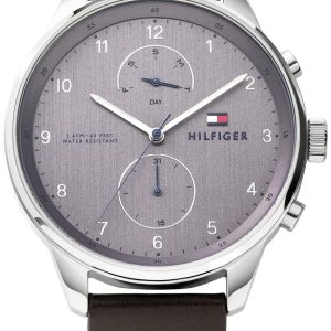 Tommy Hilfiger Herrklocka 2770047 Multifunction Grå/Läder Ø44 mm