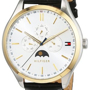 Tommy Hilfiger Oliver Herrklocka 1791305 Vit/Läder Ø42 mm