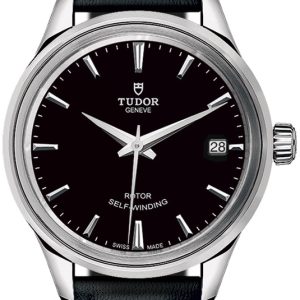 Tudor 12300-0006 Style Svart/Läder Ø34 mm