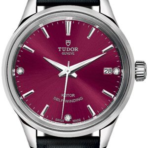 Tudor 12300-0015 Style Röd/Läder Ø34 mm