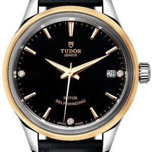 Tudor 12303-0012 Style Svart/Läder Ø34 mm