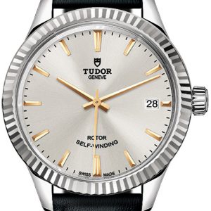 Tudor 12310-0023 Style Silverfärgad/Läder Ø34 mm