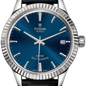 Tudor 12310-0027 Style Blå/Läder Ø34 mm