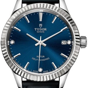 Tudor 12310-0029 Style Blå/Läder Ø34 mm