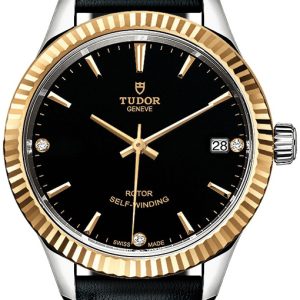 Tudor 12313-0022 Style Svart/Läder Ø34 mm