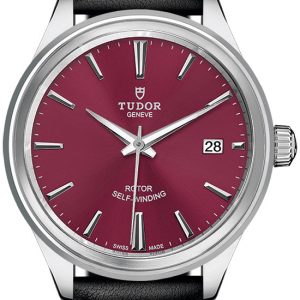 Tudor 12500-0012 Style Röd/Läder Ø38 mm