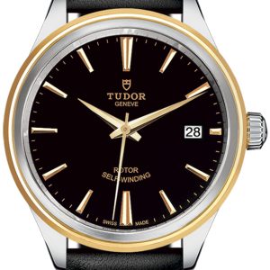 Tudor 12503-0009 Style Svart/Läder Ø38 mm