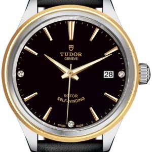 Tudor 12503-0012 Style Svart/Läder Ø38 mm