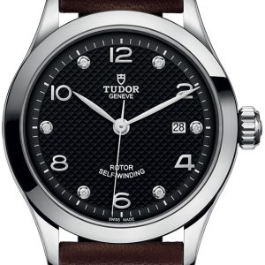 Tudor 1926 Damklocka M91350-0009 Svart/Läder Ø28 mm