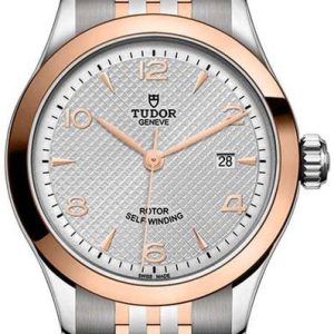 Tudor 1926 Damklocka M91351-0001 Silverfärgad/Roséguldstonat stål